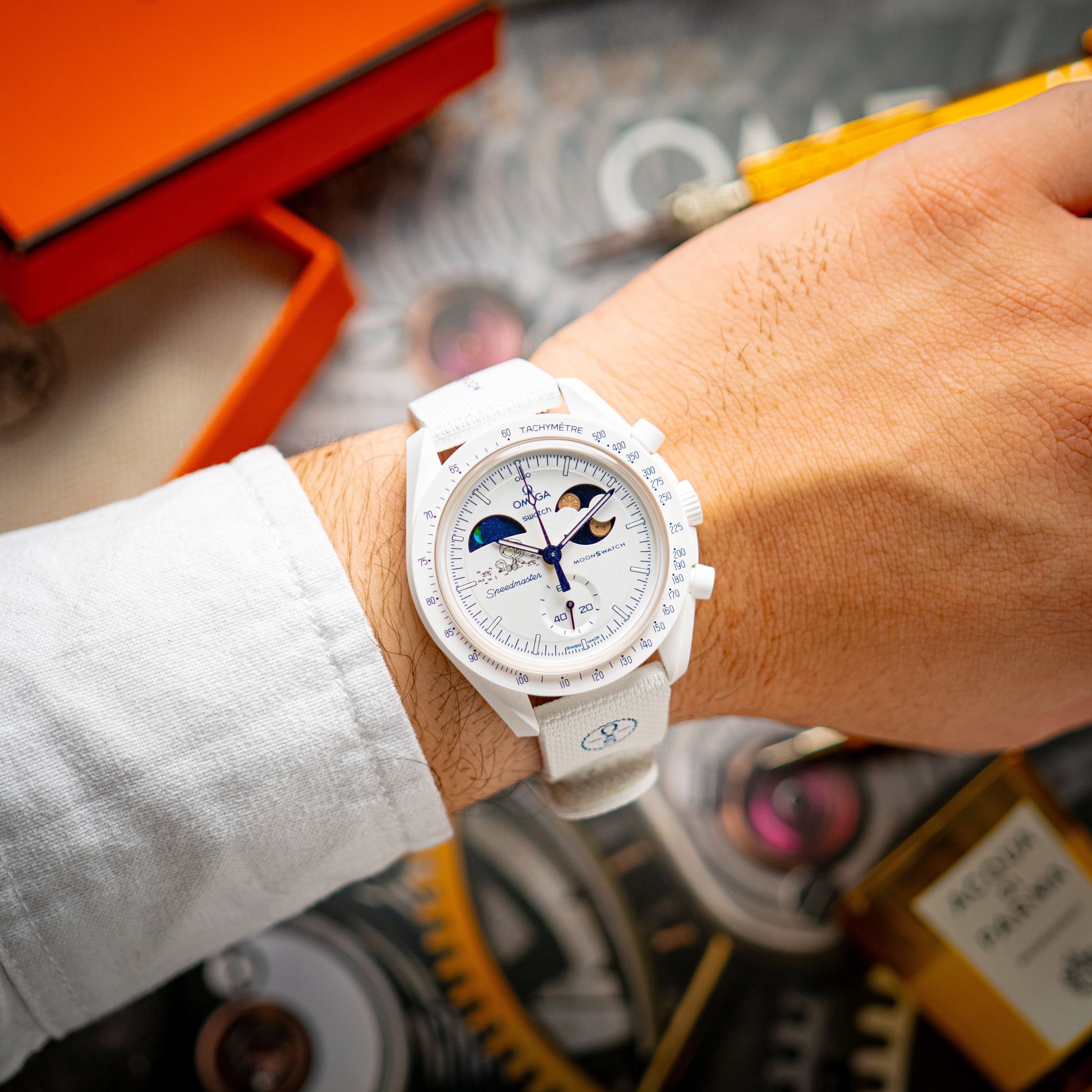 ★MOON★ Omega x Swatch MoonSwatch Mission to Earthphase 42mm – LOFT