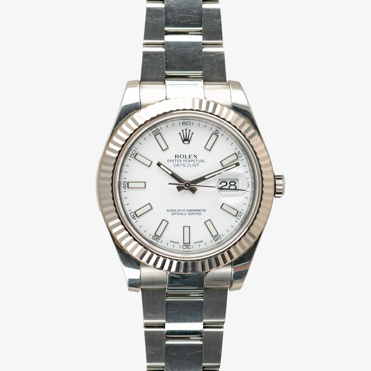 Rolex Datejust II 116334 Automatic White Dial 41mm