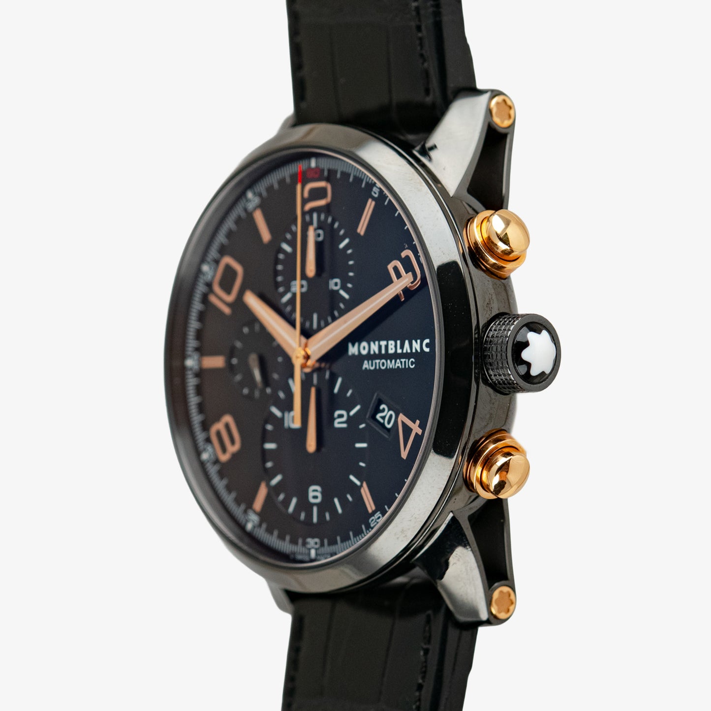 Montblanc TimeWalker Chronograph Black Leather 43mm