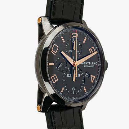 Montblanc TimeWalker Chronograph Black Leather 43mm