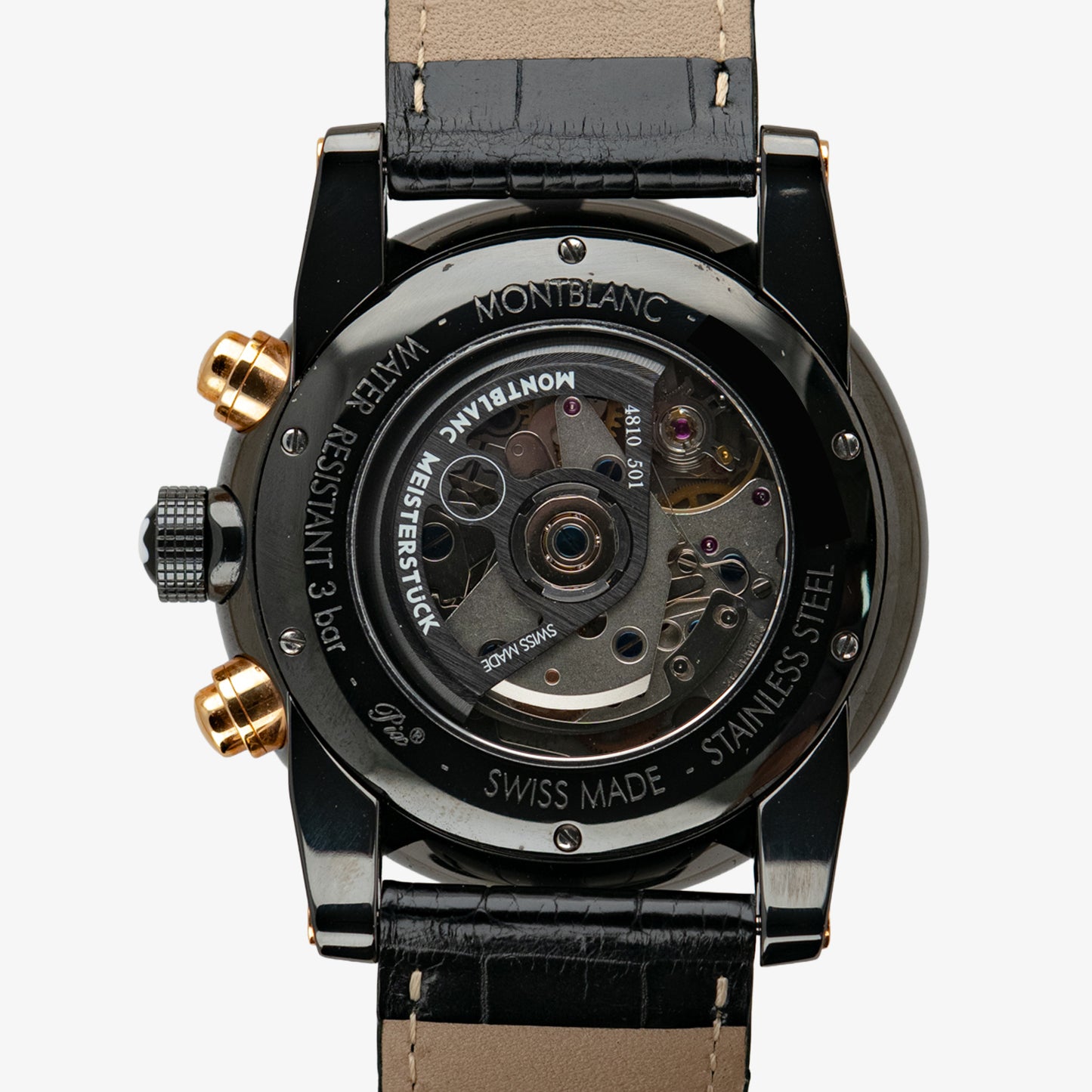 Montblanc TimeWalker Chronograph Black Leather 43mm