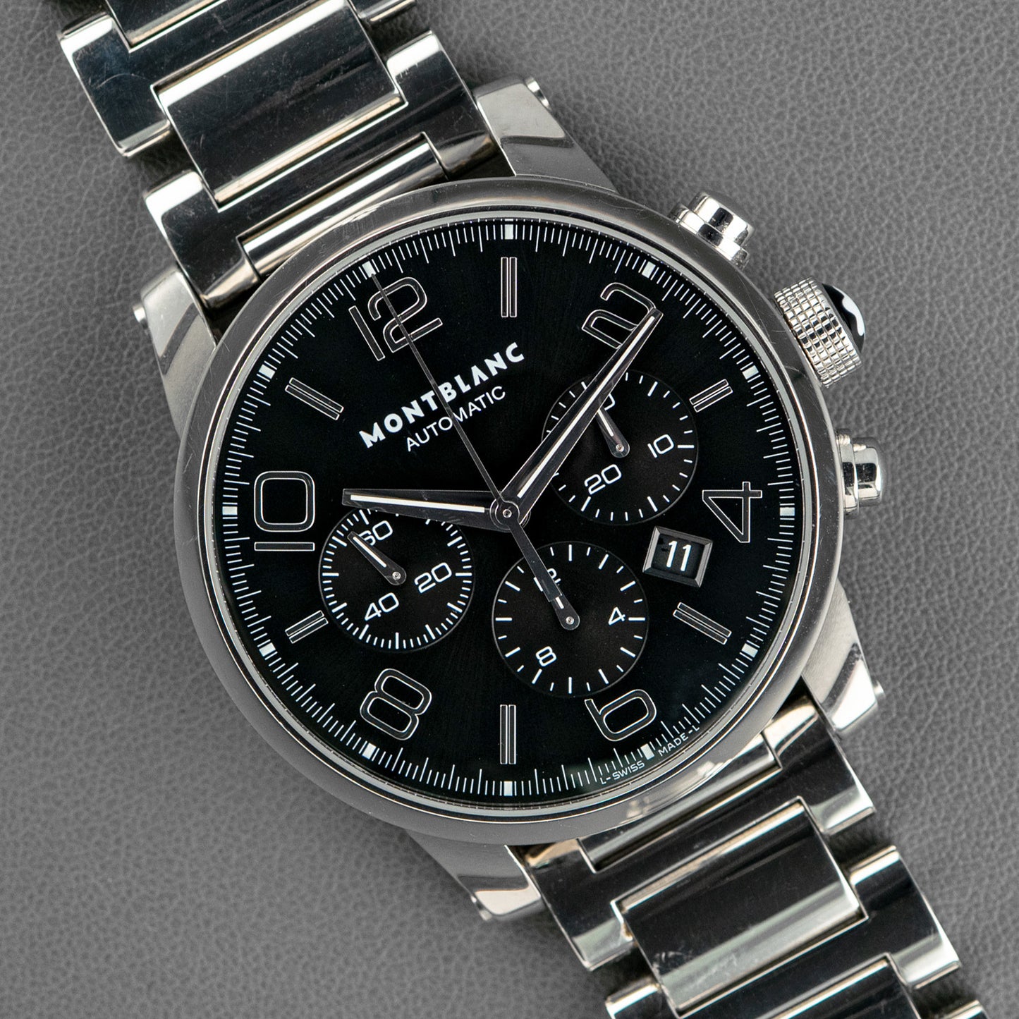 Montblanc TimeWalker Chronograph Steel Bracelet 43mm