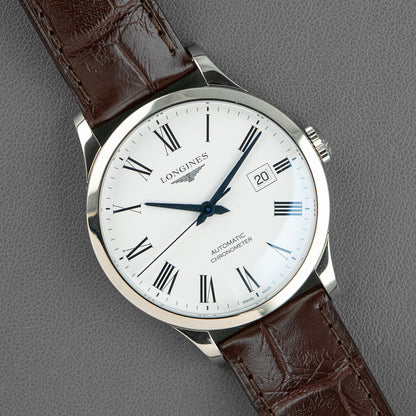 Longines Record Automatic Chronometer White 40mm