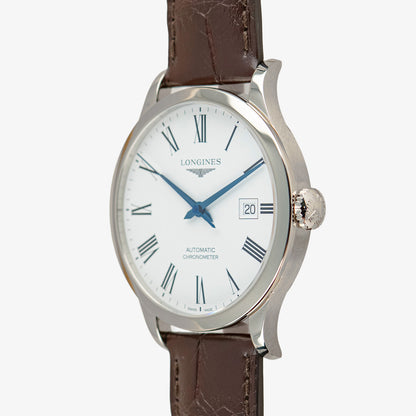 Longines Record Automatic Chronometer White 40mm
