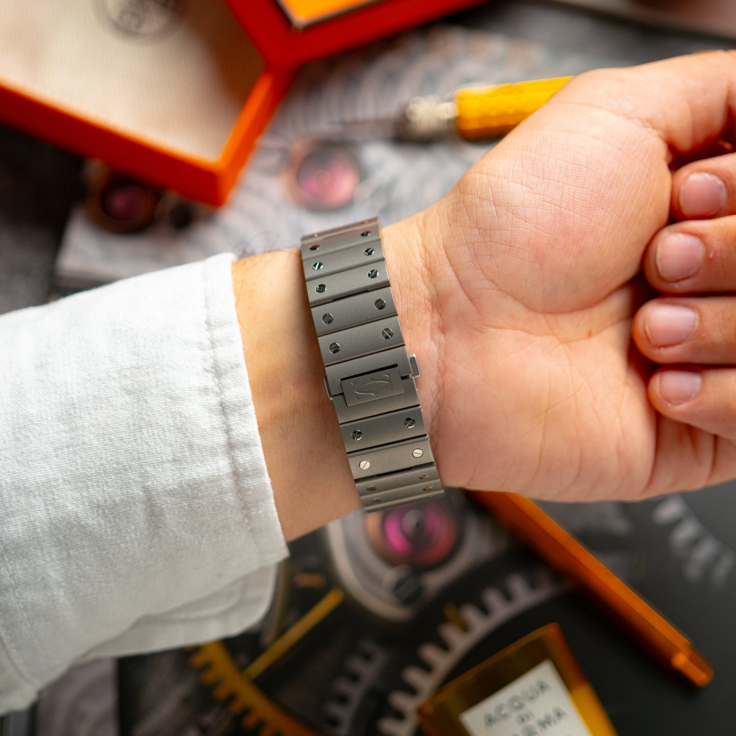 Cartier Santos de Cartier Automatic Titanium Grey 39.8mm