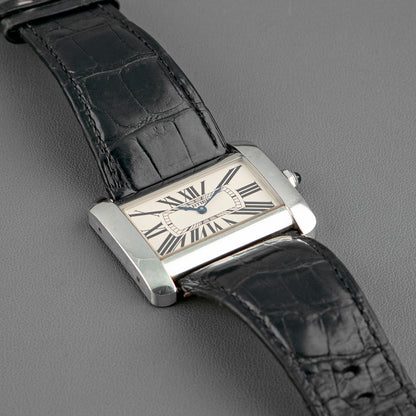 Cartier Tank Divan 2600 Automatic Silver Dial 38mm