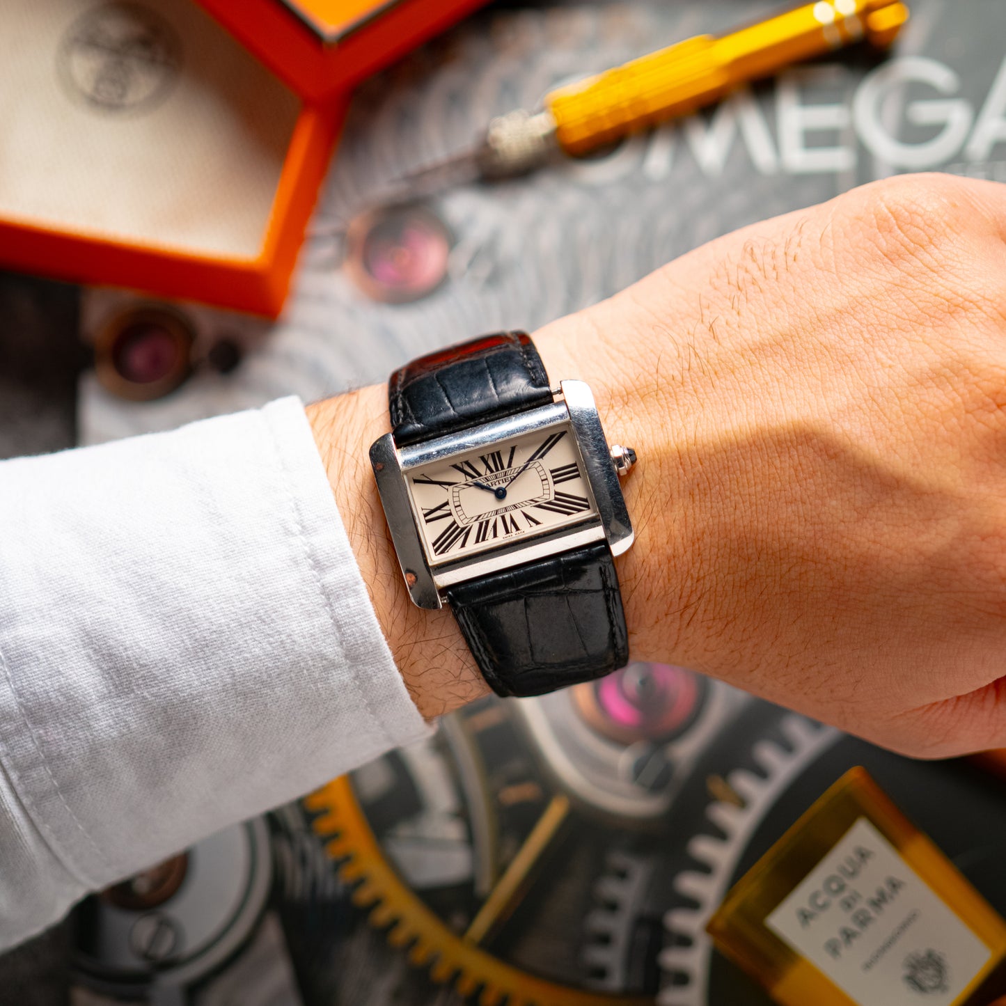 Cartier Tank Divan 2600 Automatic Silver Dial 38mm