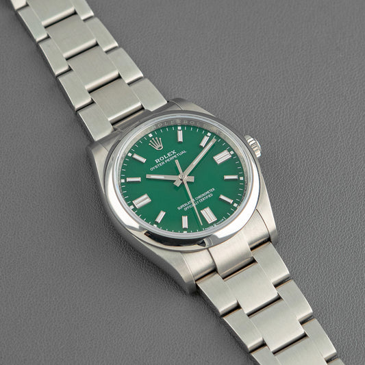 Rolex Oyster Perpetual 126000 Green Dial 36mm
