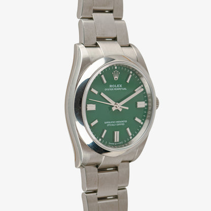 Rolex Oyster Perpetual 126000 Green Dial 36mm