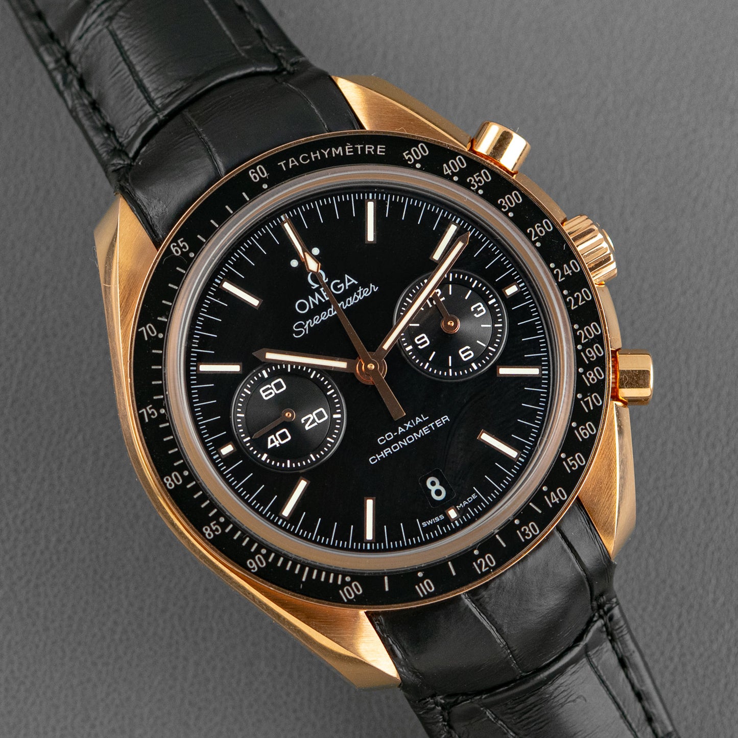 Omega Speedmaster Moonwatch Co-Axial Sedna Gold 44.25mm