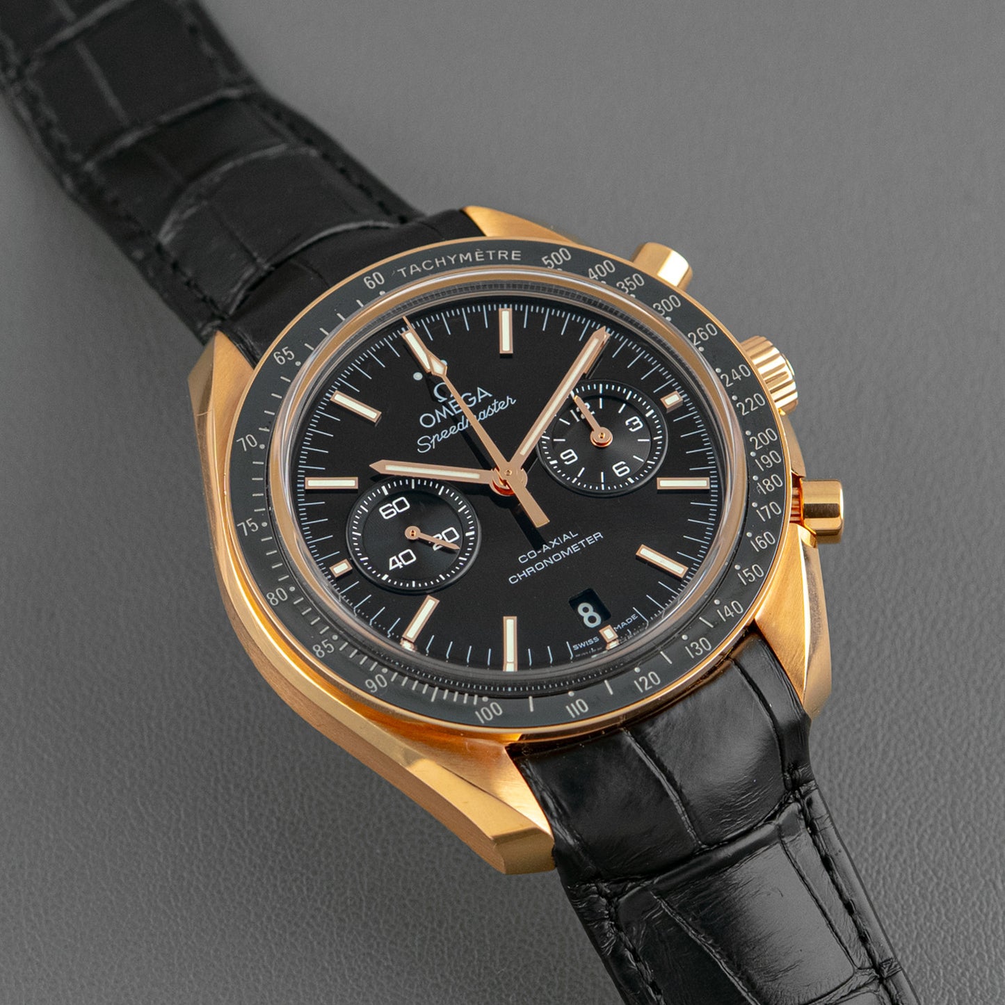 Omega Speedmaster Moonwatch Co-Axial Sedna Gold 44.25mm