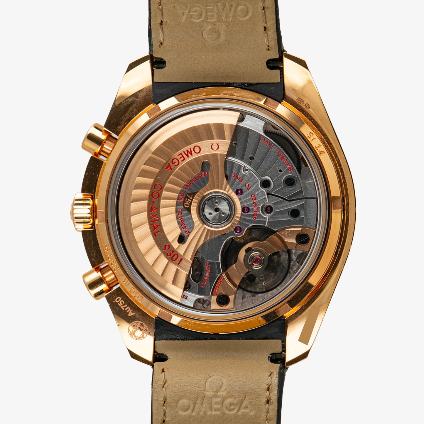 Omega Speedmaster Moonwatch Co-Axial Sedna Gold 44.25mm