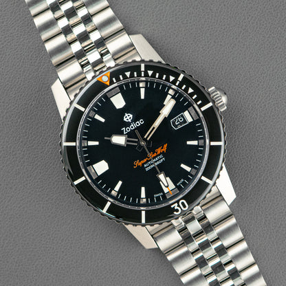 Zodiac Super Sea Wolf Automatic Black Dial 40mm