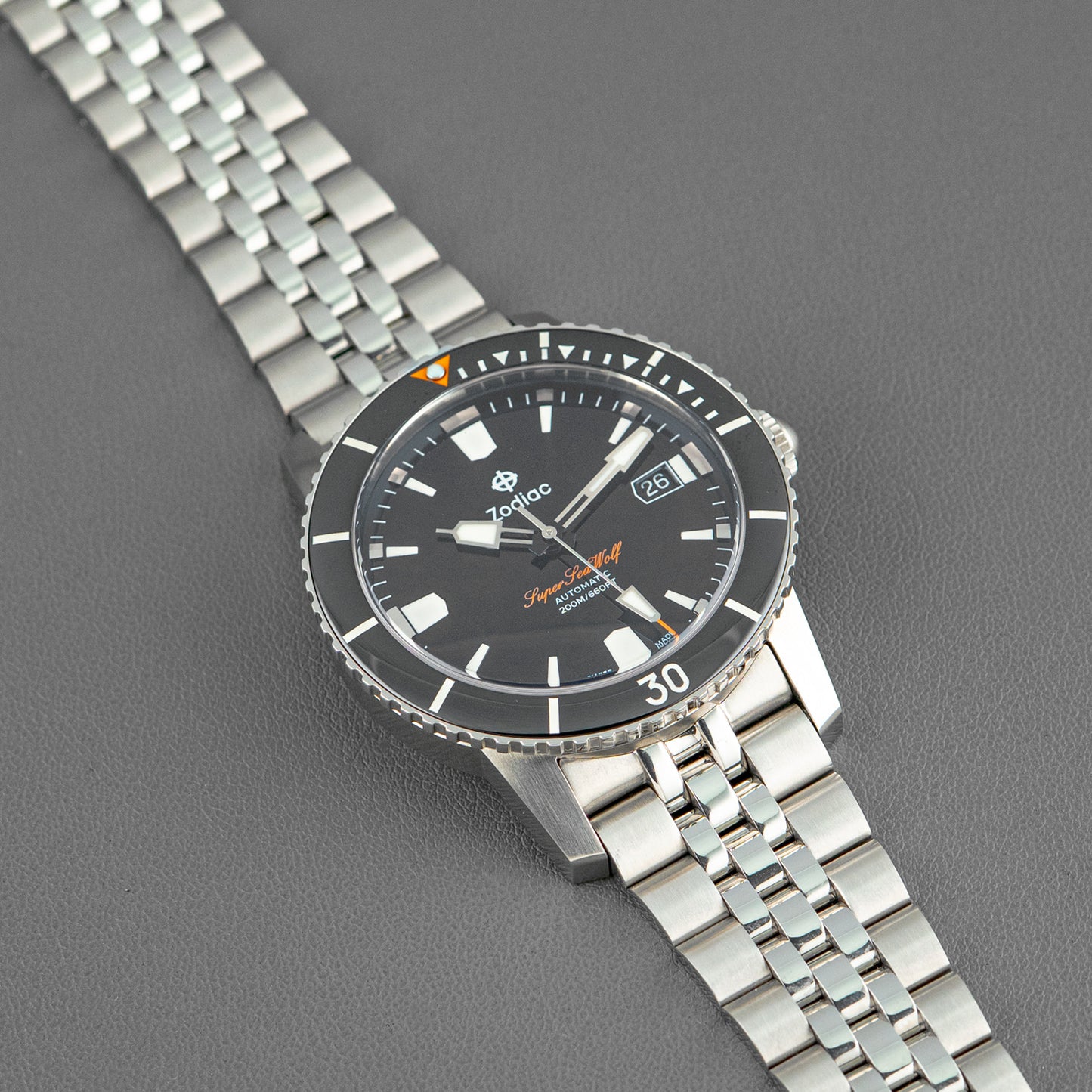 Zodiac Super Sea Wolf Automatic Black Dial 40mm