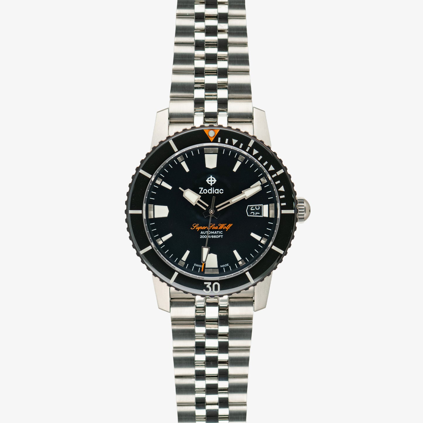 Zodiac Super Sea Wolf Automatic Black Dial 40mm