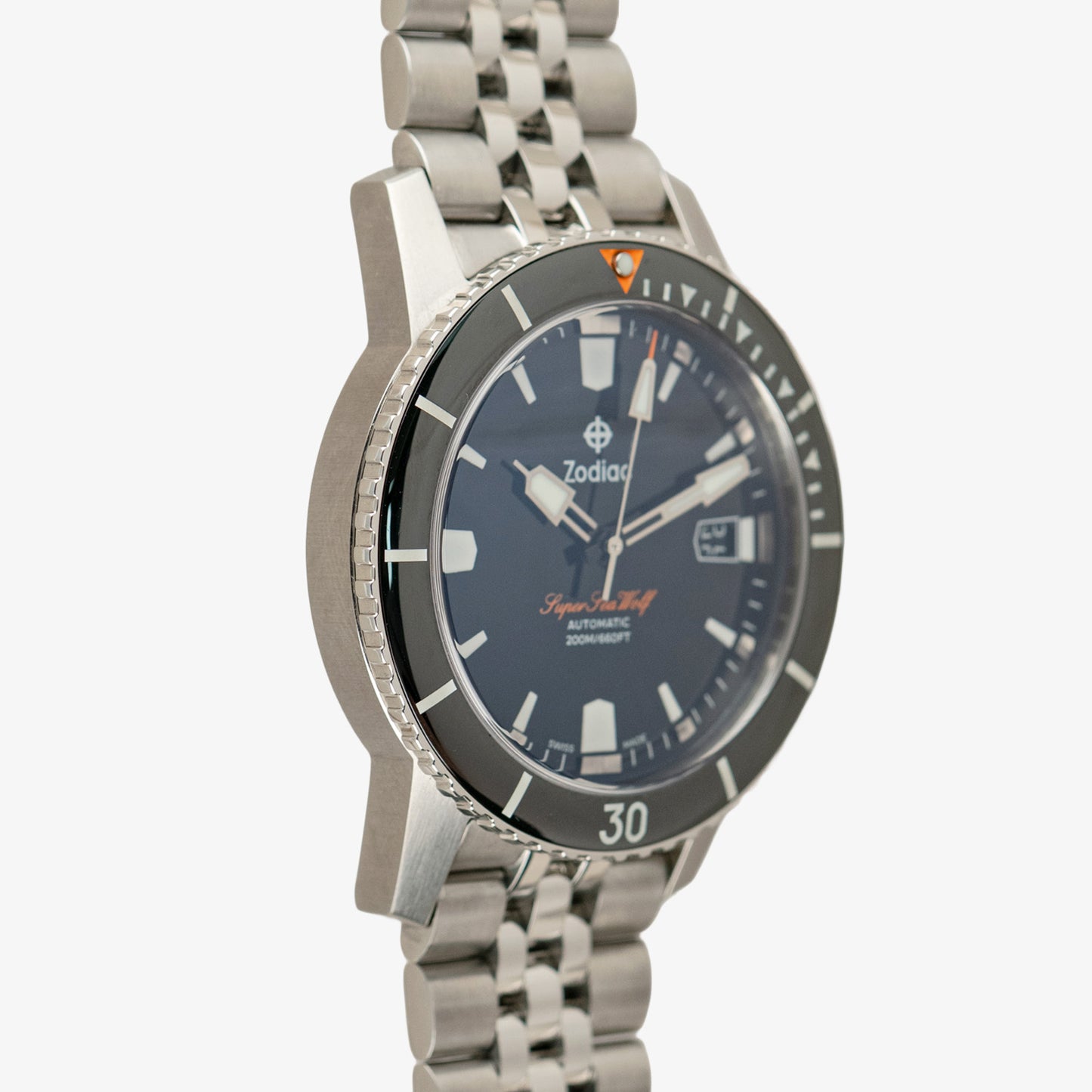 Zodiac Super Sea Wolf Automatic Black Dial 40mm