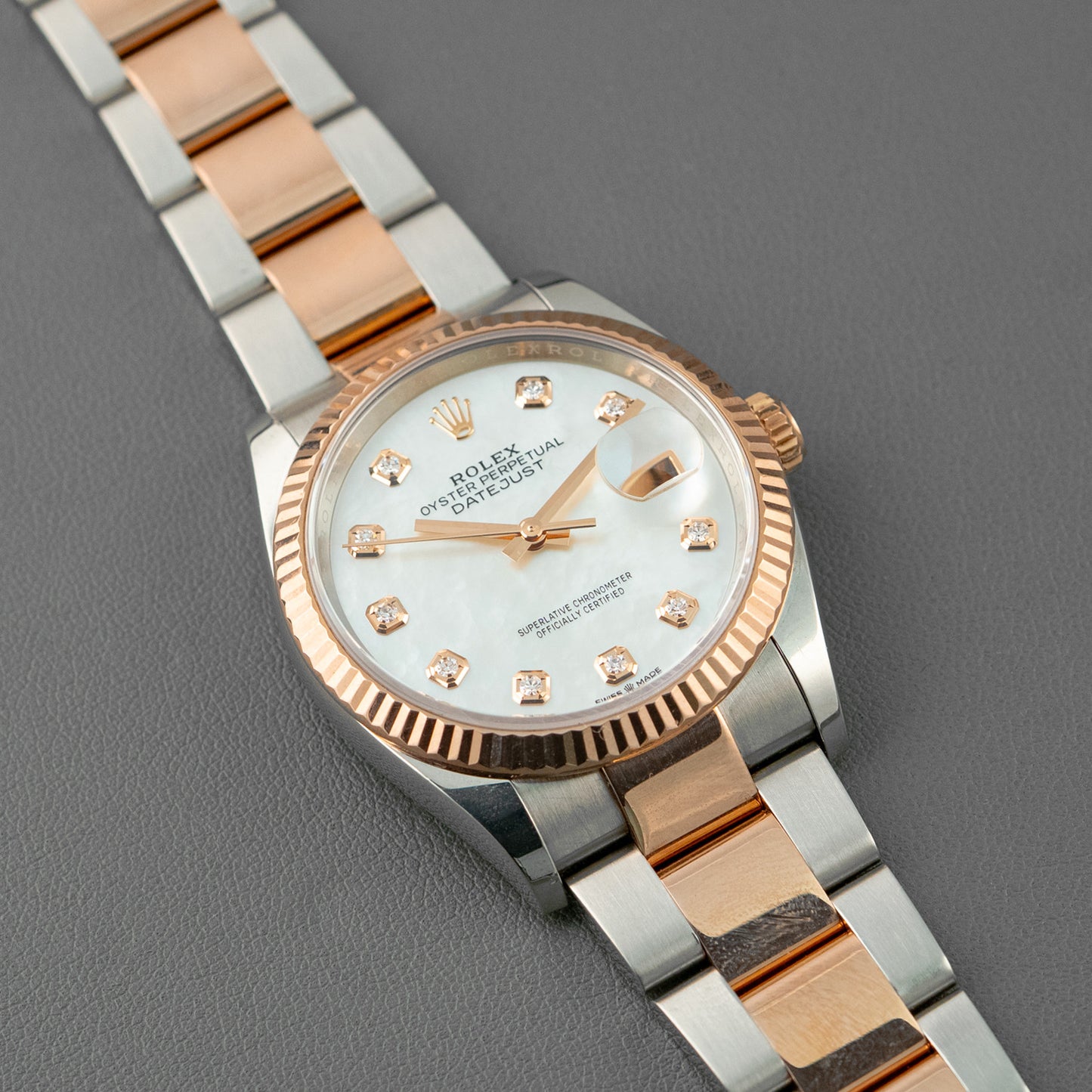 Rolex Datejust 126231 Steel & Rose Gold Diamonds 36mm