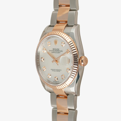 Rolex Datejust 126231 Steel & Rose Gold Diamonds 36mm