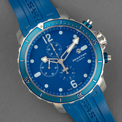 Tissot Seastar Automatic Chronograph Blue Dial 48mm