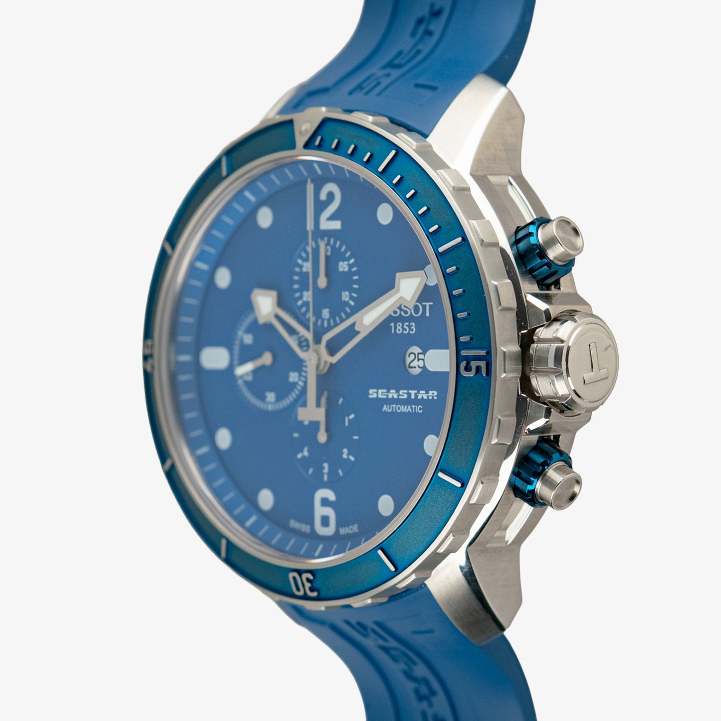 Tissot Seastar Automatic Chronograph Blue Dial 48mm