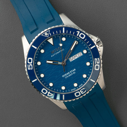 Mido Ocean Star Automatic Day-Date Blue Dial 42.5mm