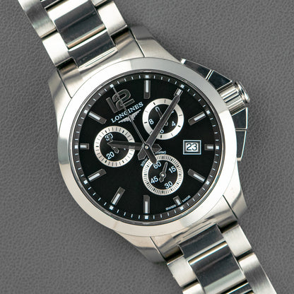 Longines Conquest Automatic Chronograph Steel 41mm