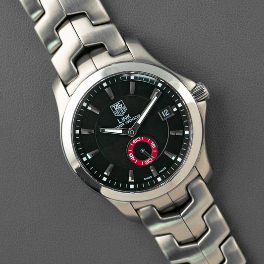 TAG Heuer Link Tiger Woods LE Quartz Black Dial 36mm