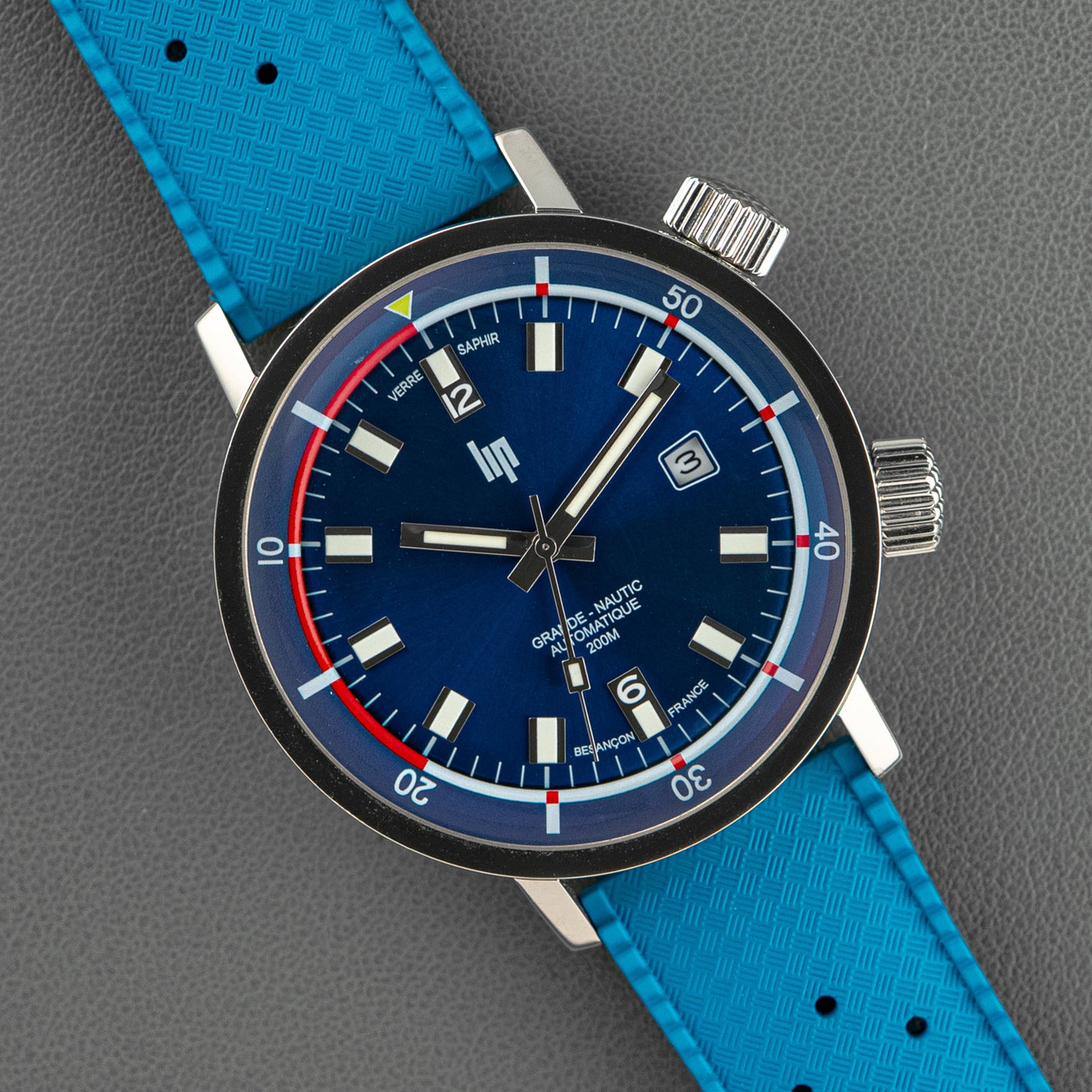 LIP Grande Nautic Automatic 200M Blue Dial 39mm