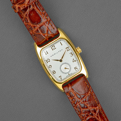 Hamilton Boulton Quartz Indiana Jones Gold Tone 27mm