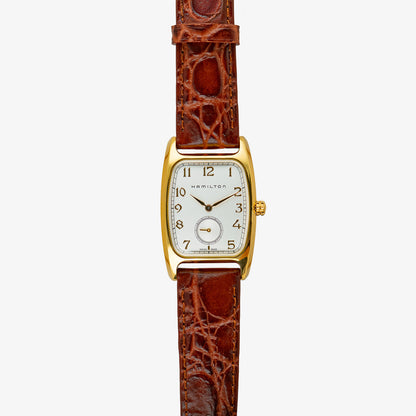 Hamilton Boulton Quartz Indiana Jones Gold Tone 27mm