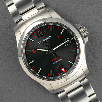 Longines Conquest V.H.P. Quartz Date Black Dial 43mm
