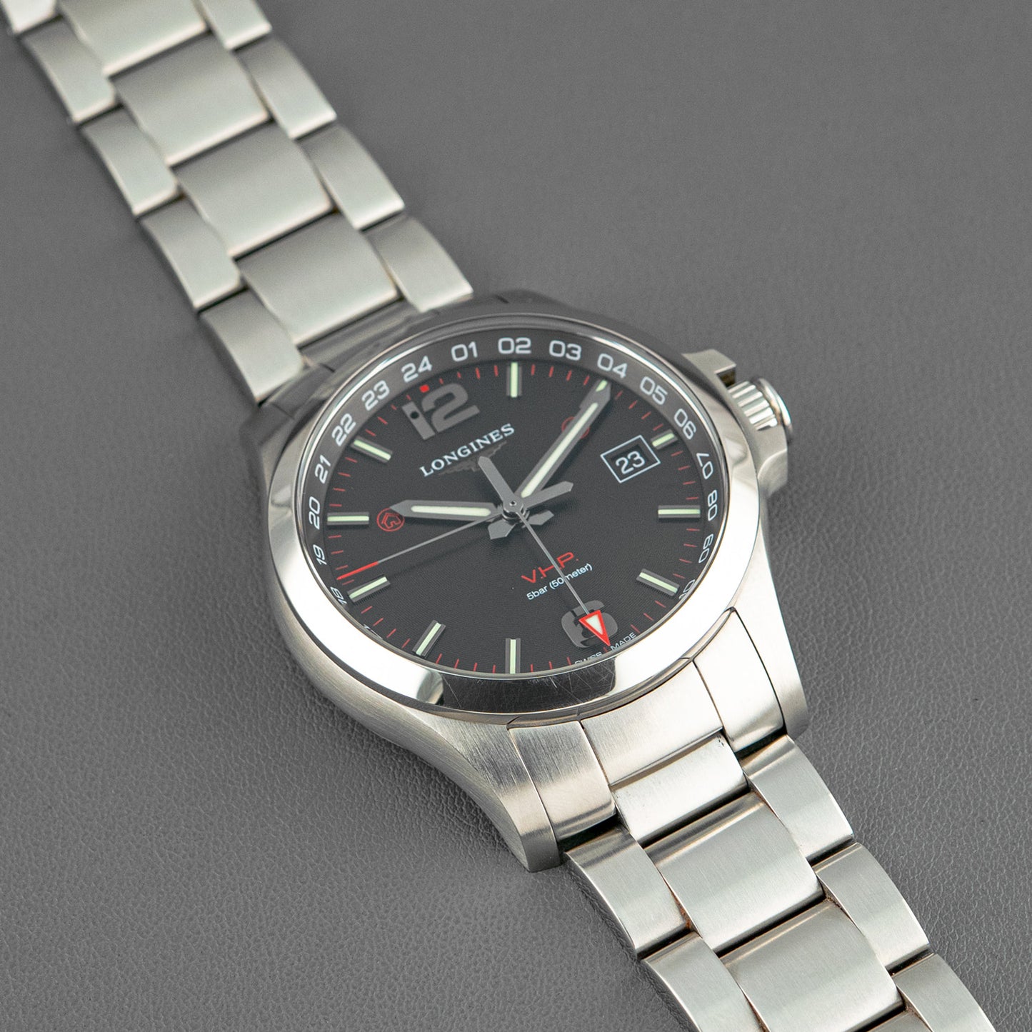 Longines Conquest V.H.P. Quartz Date Black Dial 43mm