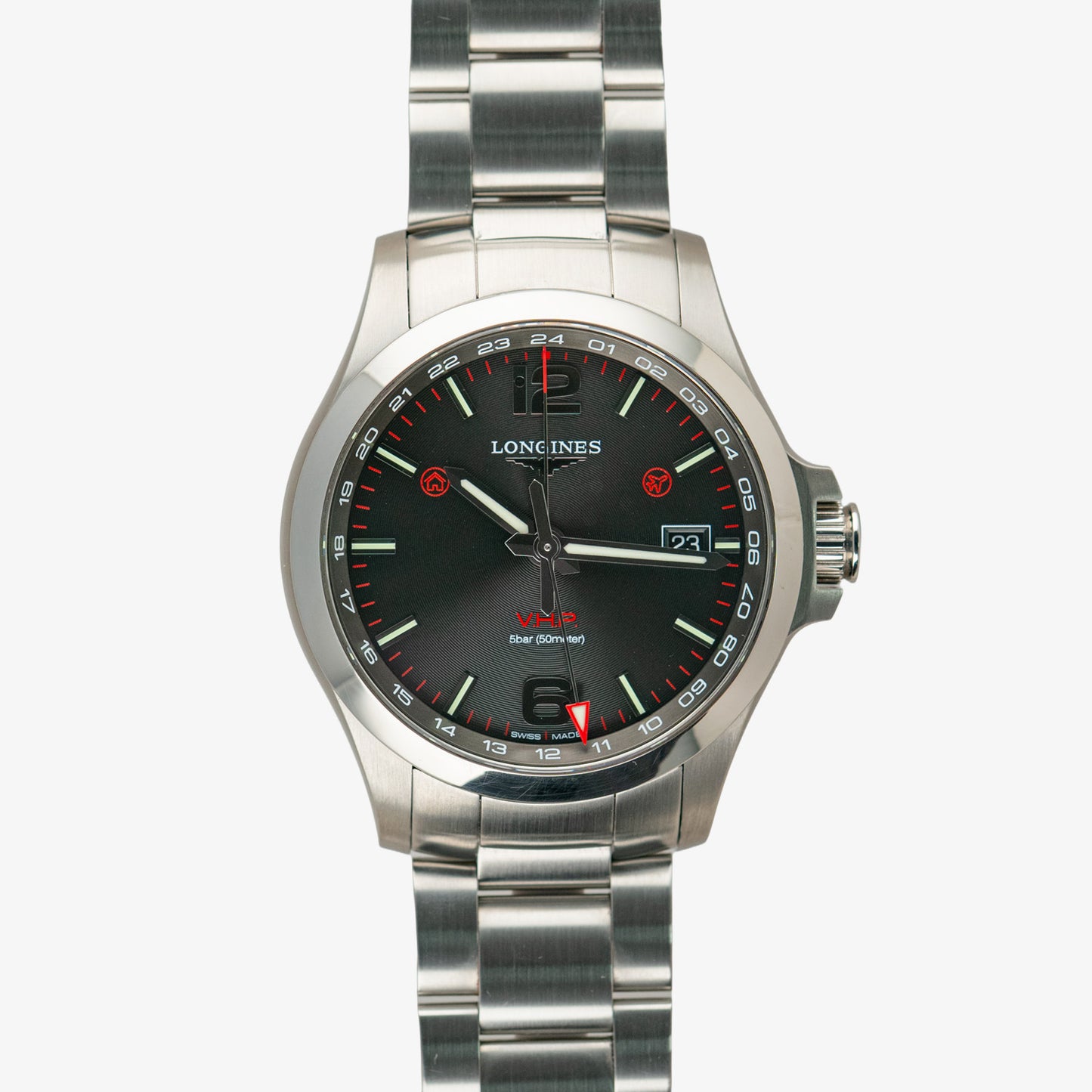 Longines Conquest V.H.P. Quartz Date Black Dial 43mm