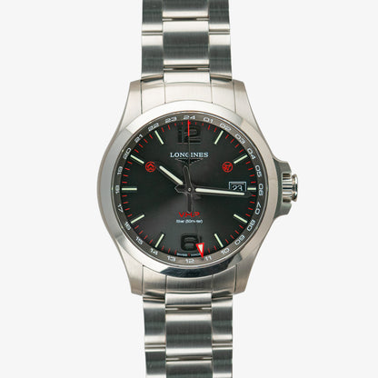 Longines Conquest V.H.P. Quartz Date Black Dial 43mm