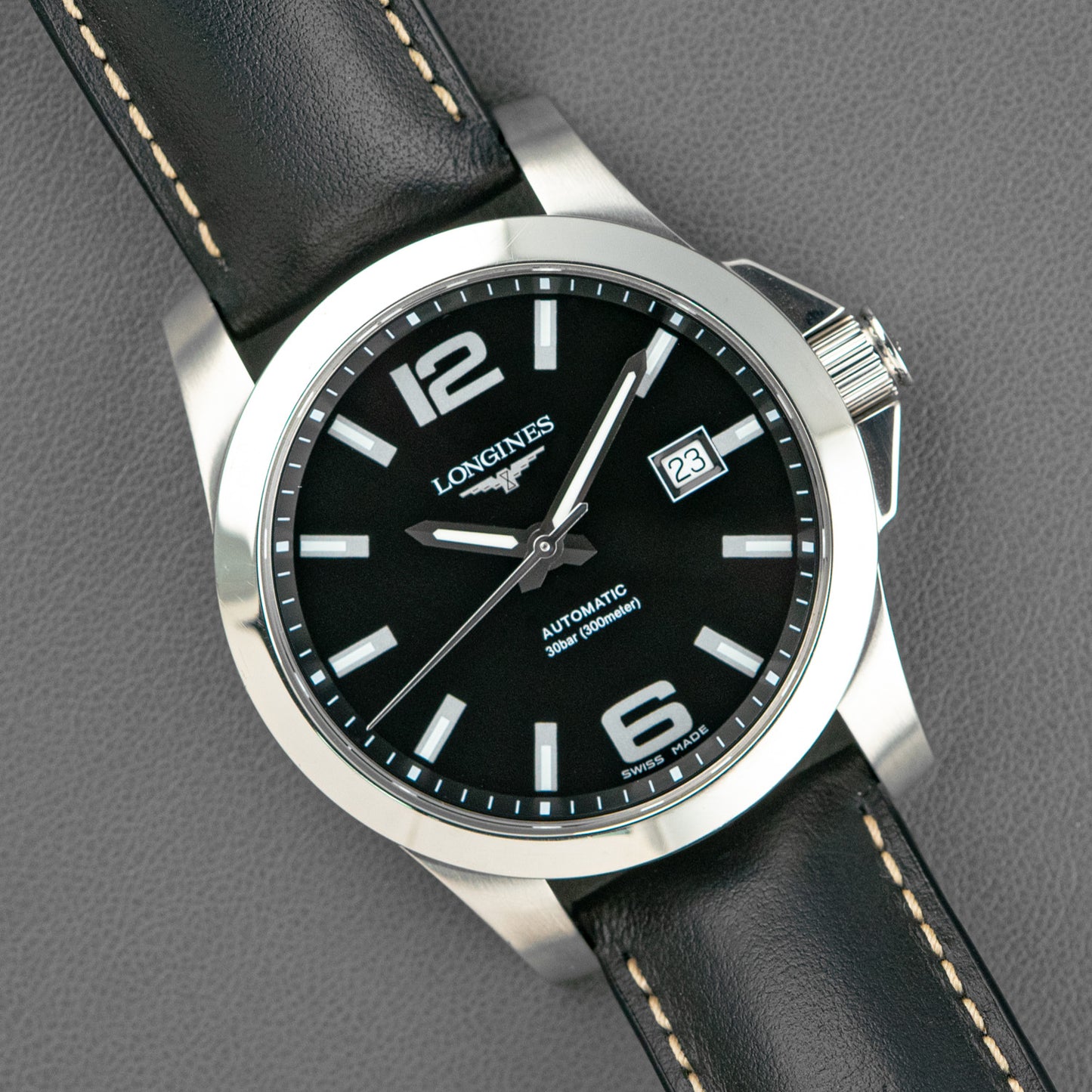 Longines Conquest Automatic Date Black Dial 41mm