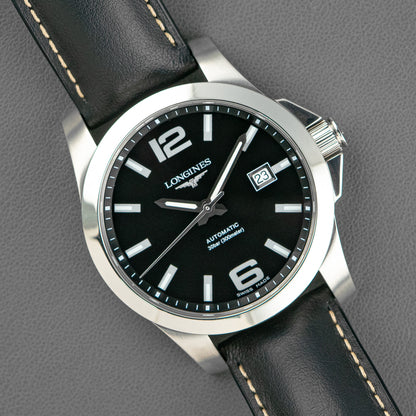 Longines Conquest Automatic Date Black Dial 41mm
