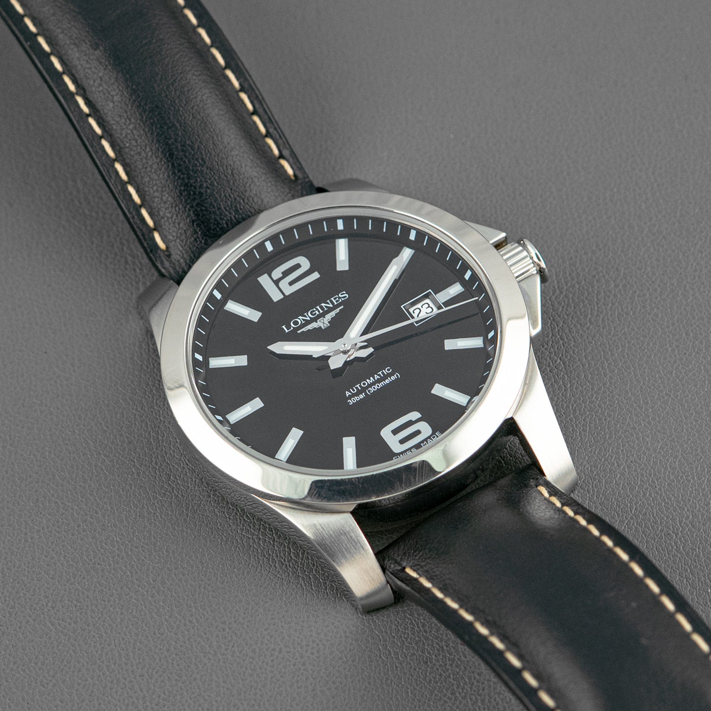 Longines Conquest Automatic Date Black Dial 41mm