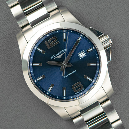 Longines Conquest Quartz Date Blue Dial 43mm