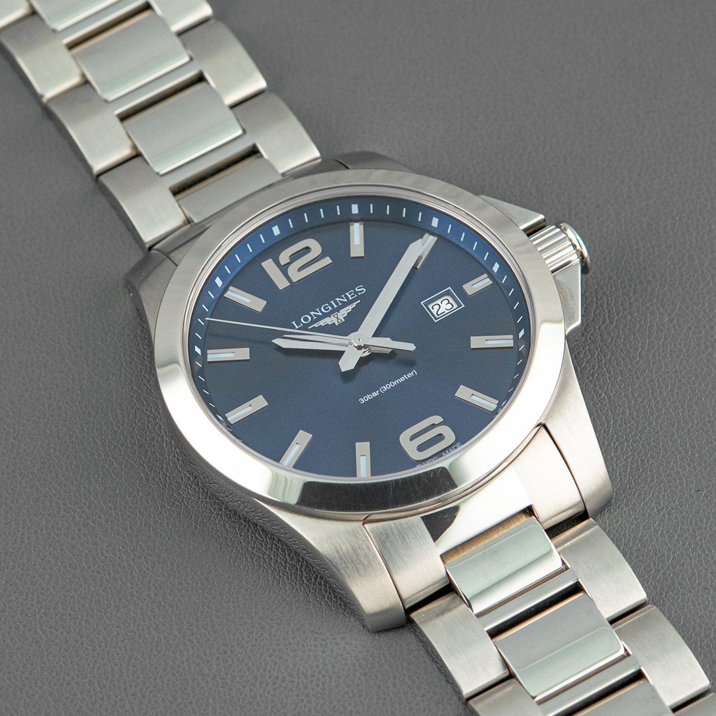 Longines Conquest Quartz Date Blue Dial 43mm