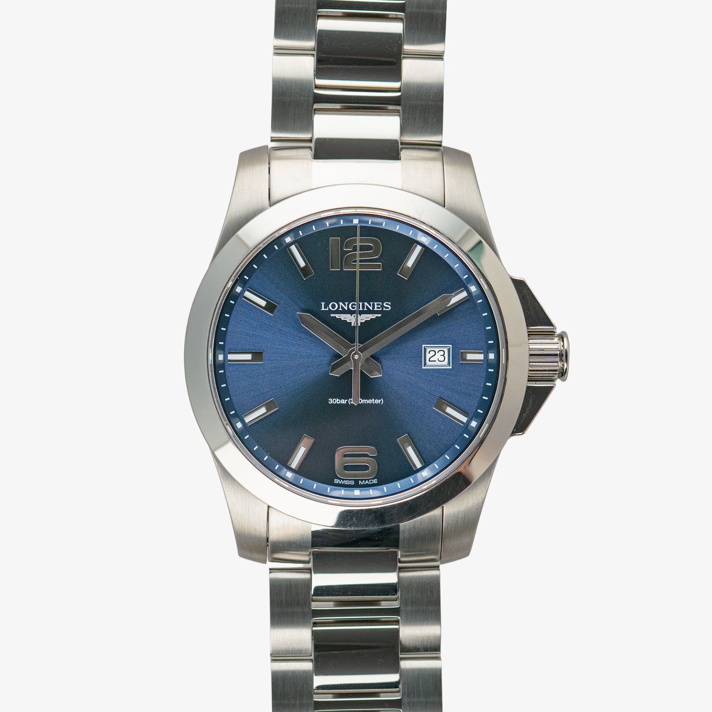 Longines Conquest Quartz Date Blue Dial 43mm