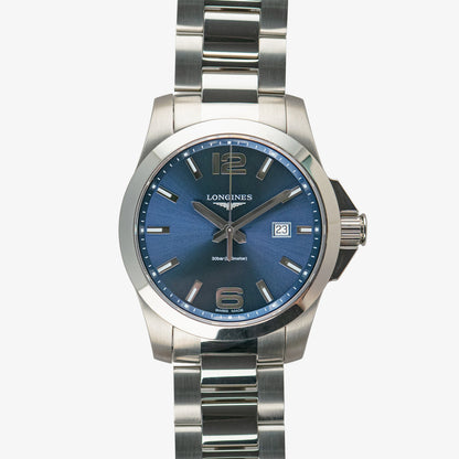 Longines Conquest Quartz Date Blue Dial 43mm