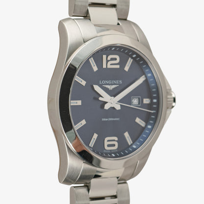Longines Conquest Quartz Date Blue Dial 43mm
