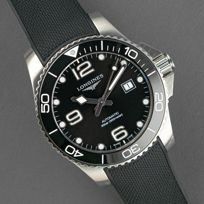 Longines HydroConquest Automatic Black Dial Rubber 43mm