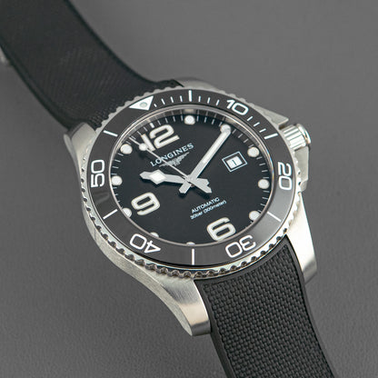 Longines HydroConquest Automatic Black Dial Rubber 43mm