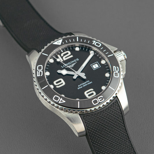 Longines HydroConquest Automatic Black Dial Rubber 43mm