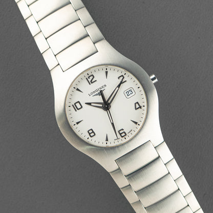 Longines Opposition Quartz Date White Dial 34mm