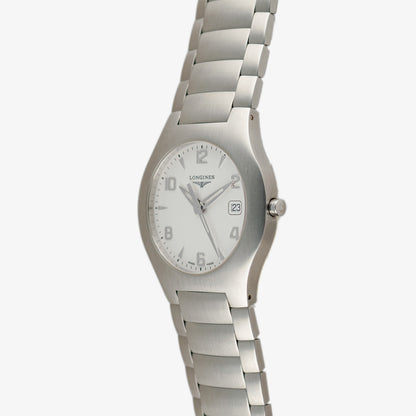 Longines Opposition Quartz Date White Dial 34mm
