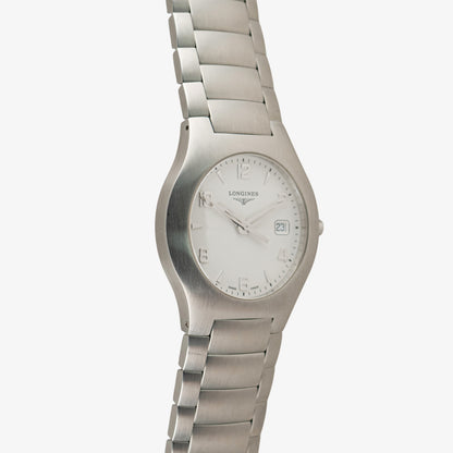 Longines Opposition Quartz Date White Dial 34mm