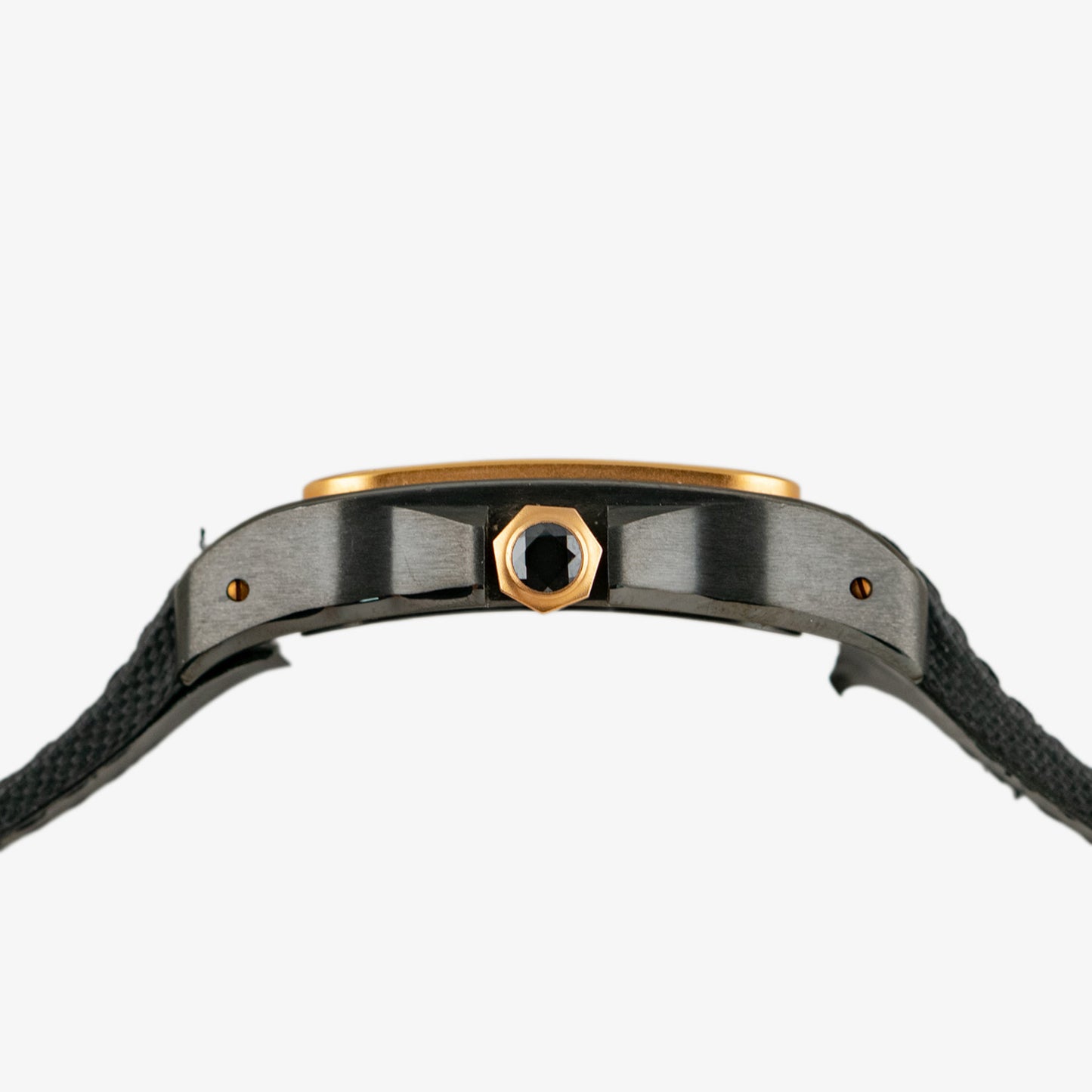 Cartier Santos 100 Black Dial Automatic Gold Bezel 38mm