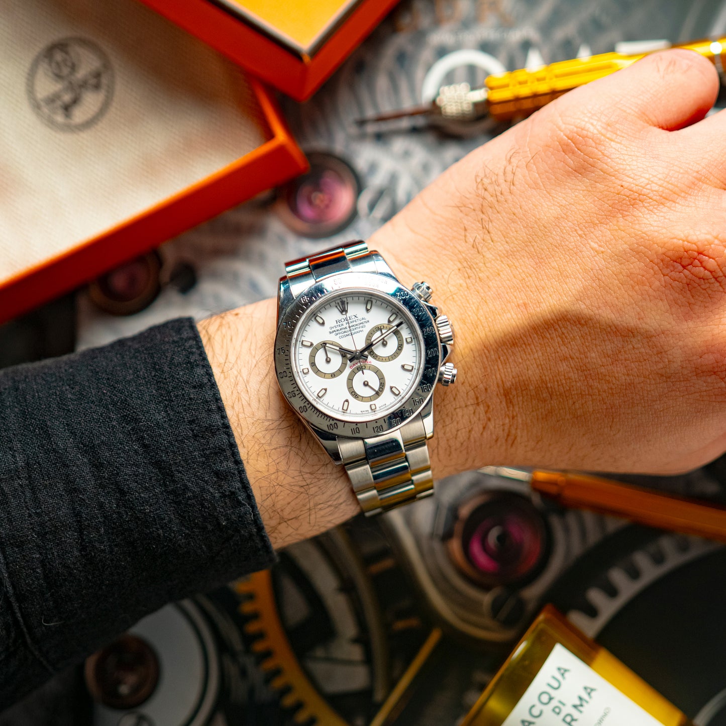 Rolex Cosmograph Daytona ref. 116520 White Dial 40mm